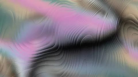 Abstract colorful swirling pattern with wavy lines and gradient hues of pin.. Stockillustratie