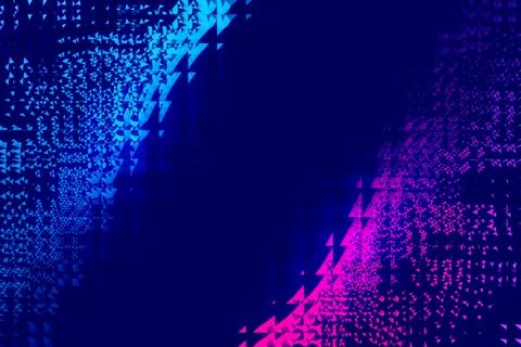 Abstract colorful technology dotted wave background Illustrazione stock