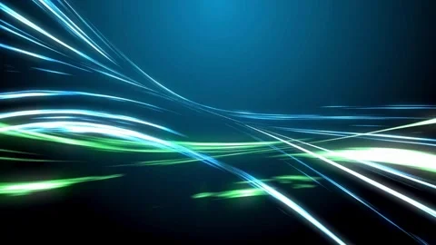 Abstract colorful technology lines of big data flow. 스톡 동영상 334024322