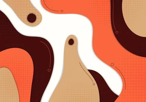 Abstract colorful template design artwork of doodle design style. Stock Illustration