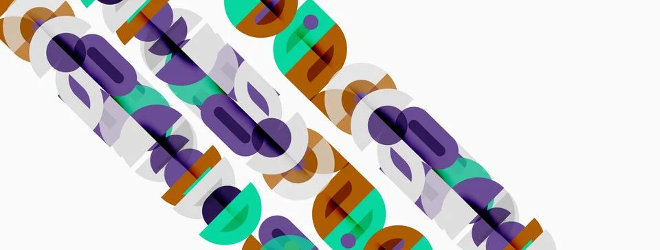 Abstract colorful text pattern. Diagonal arrangement creates dynamic visual Stock Illustration