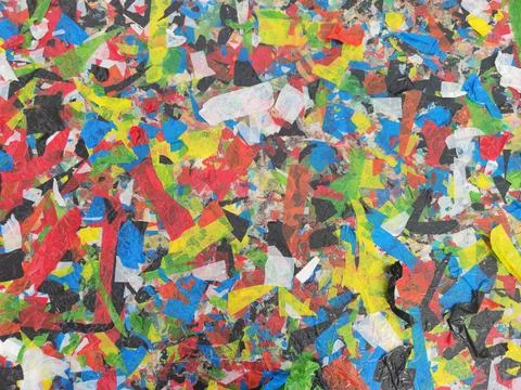 Abstract colorful texture background. Background of colored tape. Children's cre Stock Illustration