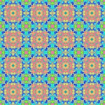 Abstract colorful texture or background with square pattern made seamless Stock Illustration