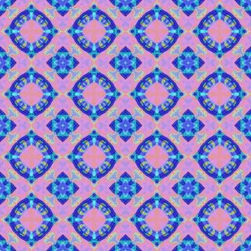 Abstract colorful texture or background with circle pattern made seamless Stock Illustration