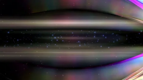 Abstract colorful tiny particles with rainbow lines motion background Stock-Footage 262599740