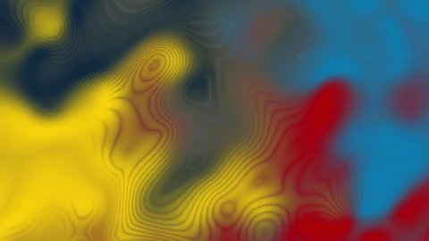 Abstract Colorful Topographic Wave Gradient Motion Background Loop Stock Footage 340594208