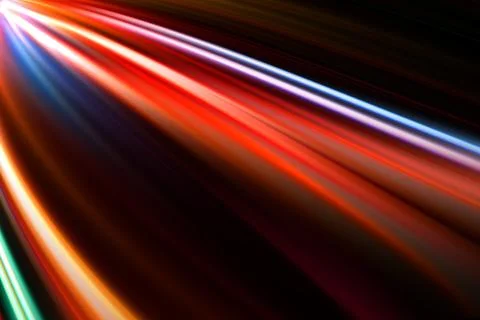 Abstract colorful trails Stock Illustration