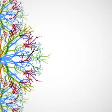 Abstract colorful tree. Stock Illustration