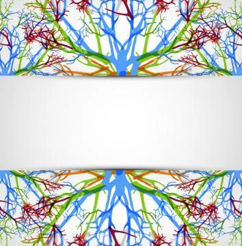 Abstract colorful tree. Stock Illustration