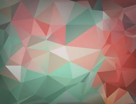 Abstract colorful triangle background for design Stock Illustration