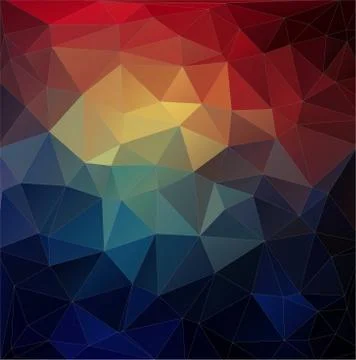 Abstract colorful triangle geometric background. Stock Illustration