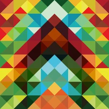 Abstract colorful triangle pattern background Illustrazione stock