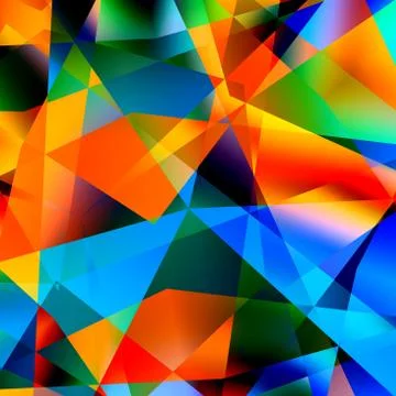 Abstract colorful triangle pattern background - multicolored polygonal mosaic Illustrazione stock