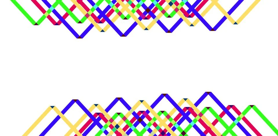 Abstract colorful triangle pattern background tri fold brochure template イラスト素材