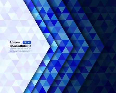 Abstract colorful triangles background design Stock Illustration