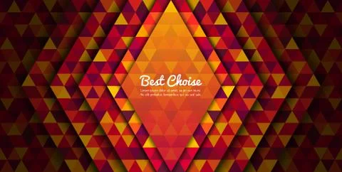 Abstract colorful triangles background design Stock Illustration