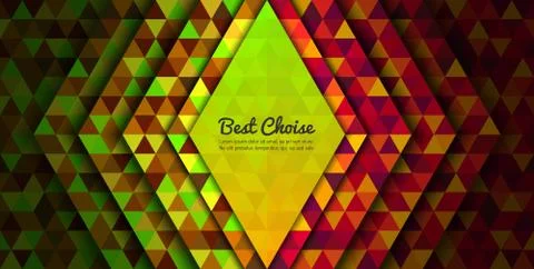 Abstract colorful triangles background design Stock Illustration