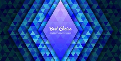 Abstract colorful triangles background design Stock Illustration