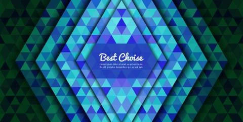 Abstract colorful triangles background design Stock Illustration