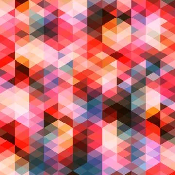 Abstract colorful triangles pattern background Stock Illustration