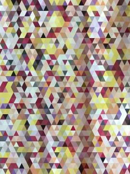Abstract colorful triangles pattern Stock Illustration