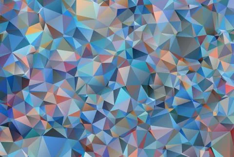 Abstract Colorful Triangular Background Ilustração Stock