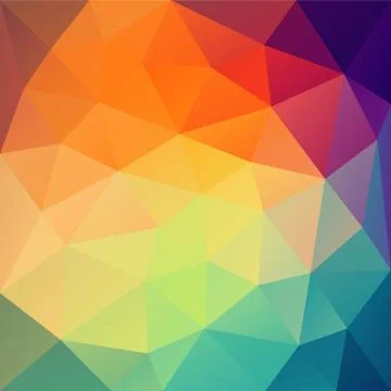 Abstract colorful triangular random pattern background design vector Stock Illustration