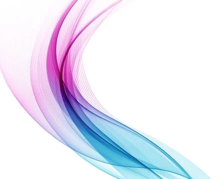 Abstract colorful vector background, color wave for design brochure, website Stock Illustration
