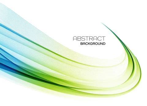 Abstract colorful vector background, color wave for design brochure, website Stock Illustration