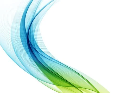 Abstract colorful vector background, color wave for design brochure, website Stock Illustration