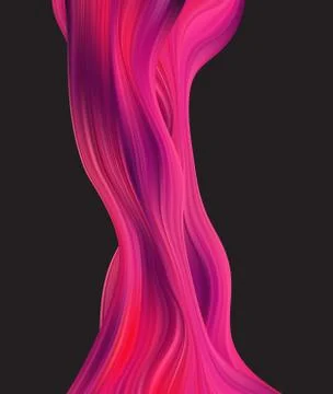 Abstract colorful vector background, color flow liquid wave for design brochure Stock Illustration