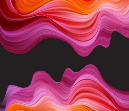 Abstract colorful vector background, color flow liquid wave for design brochure Illustrazione stock