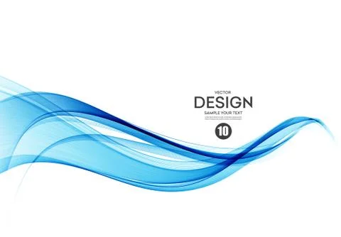 Abstract colorful vector background, color wave for design brochure, website Stock Illustration