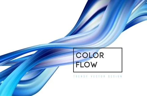 Abstract colorful vector background, color flow liquid wave for design brochure Illustrazione stock