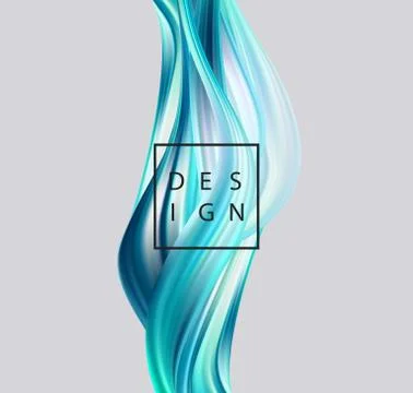 Abstract colorful vector background, color flow liquid wave for design brochure Stock Illustration