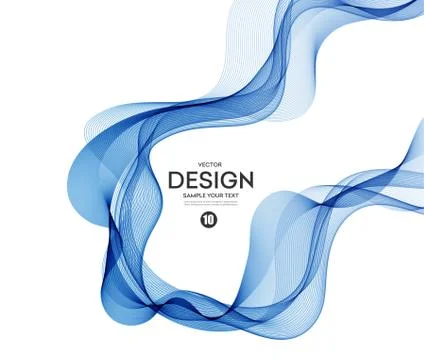 Abstract colorful vector background, color wave for design brochure, website Stock Illustration
