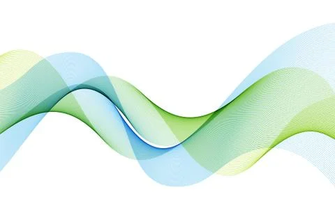 Abstract colorful vector background, color wave for design brochure, website Stock Illustration