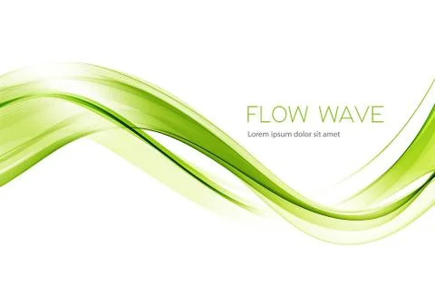Abstract colorful vector background, color wave for design brochure, website Stock Illustration