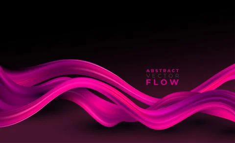 Abstract colorful vector background, color flow liquid wave for design brochure Stock Illustration