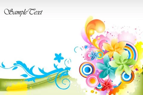 Abstract colorful vector background Stock Illustration