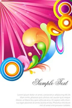 Abstract colorful vector background Stock Illustration