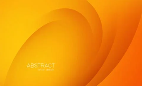 Abstract colorful vector background, orange color banner with smooth line and Stock Illustration