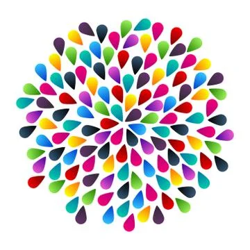 Abstract colorful vector bubbles. Stock Illustration