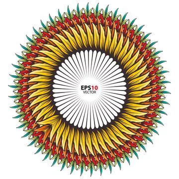 Abstract colorful vector mandala Stock Illustration