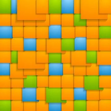 Abstract colorful vector tech backdrop Abstract colorful vector squares de... Foto stock