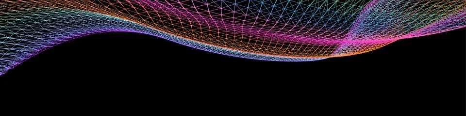 Abstract colorful vector waves. Stock Illustration