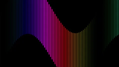 Abstract colorful vertical lines animation Stock-Footage 341954880