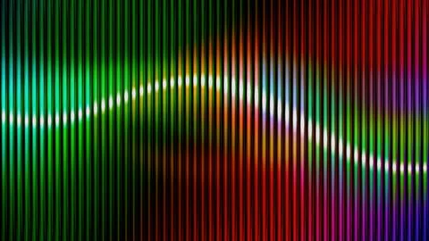 Abstract colorful vertical lines with digital wave light Stock Illustration