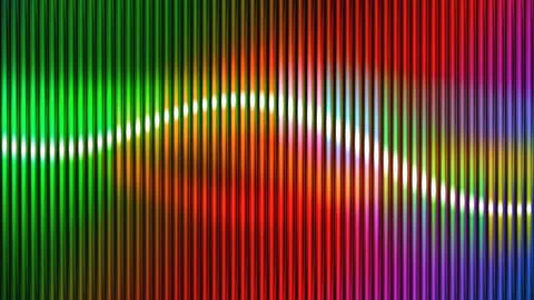 Abstract colorful vertical lines pattern with wavy light Stockillustratie