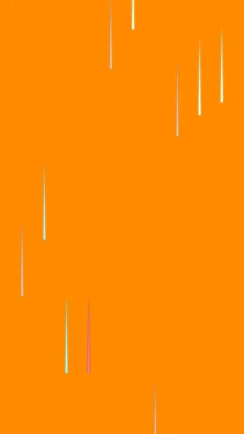 Abstract Colorful Vertical Lines on Vibrant Orange Background Stock Footage 317064863
